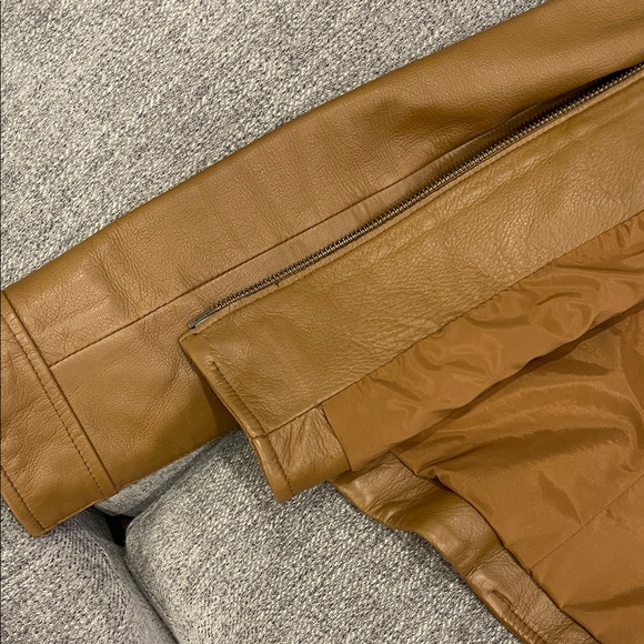 Danier Tan Leather Jacket - Picture 3 of 4